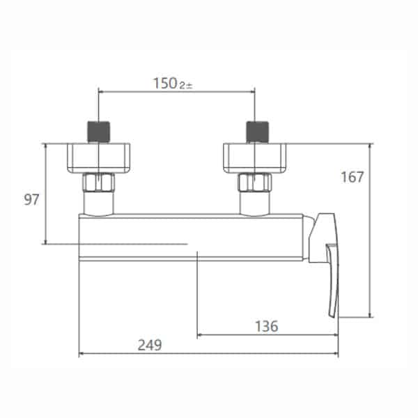 متغیر: شیر توالت شودر یونیک پلاس (ویژه تایمر)
